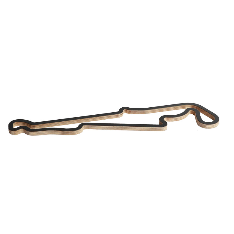 Circuit Paul Ricard - Sculpture Murale en Bois (45 cm)